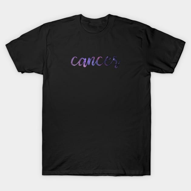 Galaxy Zodiac Star Sign - Cancer Astrology T-Shirt by MysticMagpie
